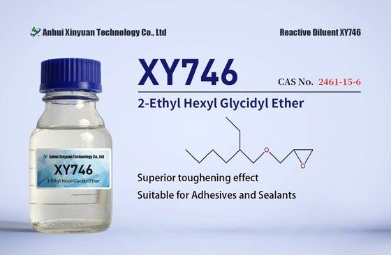 2-Ethyl-Hexyl-Glycydylethere XY746 XY746P CAS 2461-15-6, Klebstoffe, 100% feste Beschichtung, Lamination, Werkzeuge, Heilungsmittel ADDUKTE, chemische Zwischenprodukte für Graftpolymere, Farbe mit niedrigem VOC