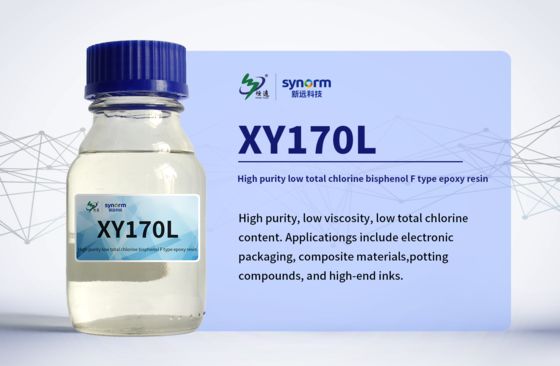 XY170L Hochreines, chlorarmes Epoxidharz CAS 28064-14-4 Summenformel (C6H6O.C3H5ClO.CH2O)x, Polybisphenol F-co-Epichlorhydrin, Glycidyl-terminiert